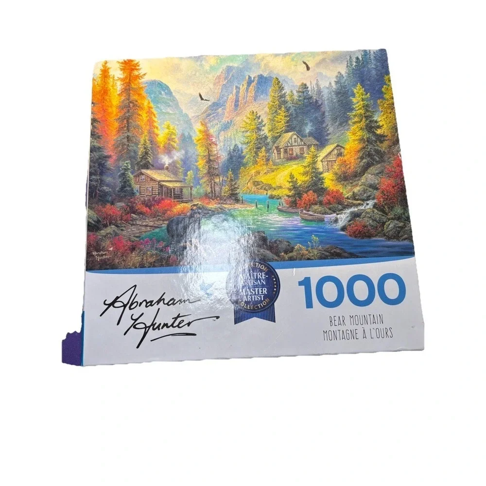 Abraham Hunter Bear Mountain 1000 Piece Puzzle RoseArt Cra-Z-Art Landscap